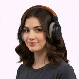 Наушники Glasium Wood Wireless Special Edition (Белый)