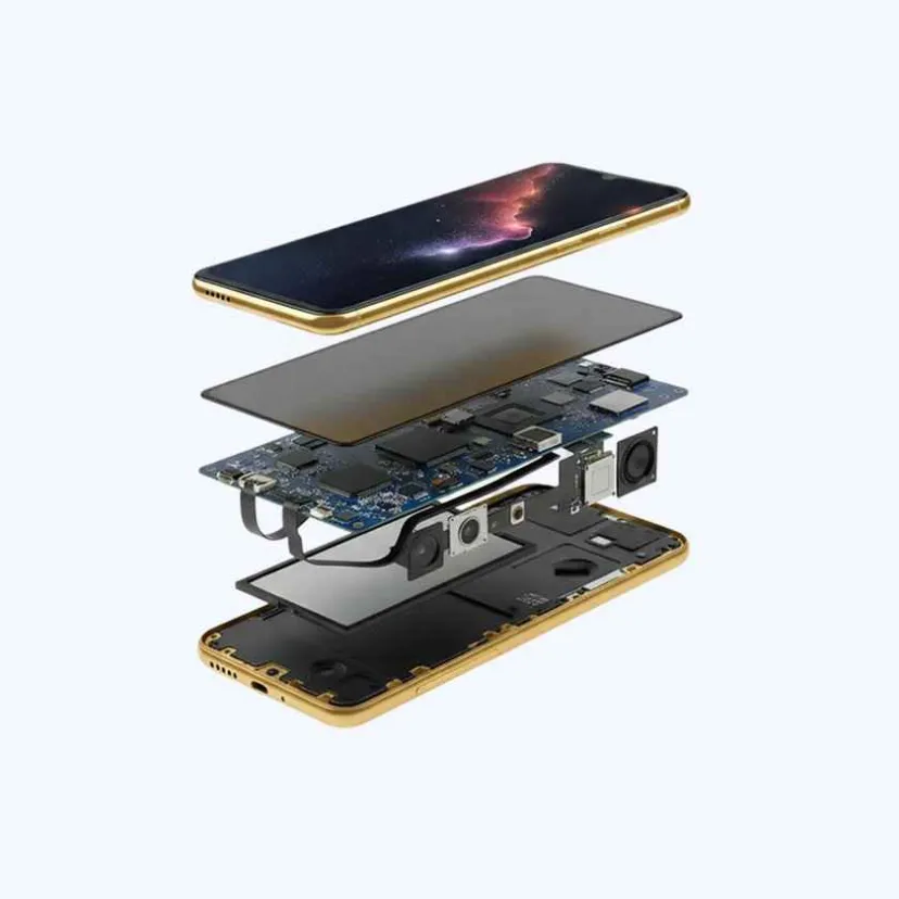 Смартфон Zyra Mobile MIX3 (золотистый, ОЗУ 8 ГБ, память 256 ГБ)